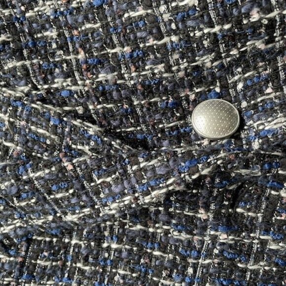 L'Agence Chamberlain Blazer Navy Tweed Size 2 Like New. - Picture 6 of 7